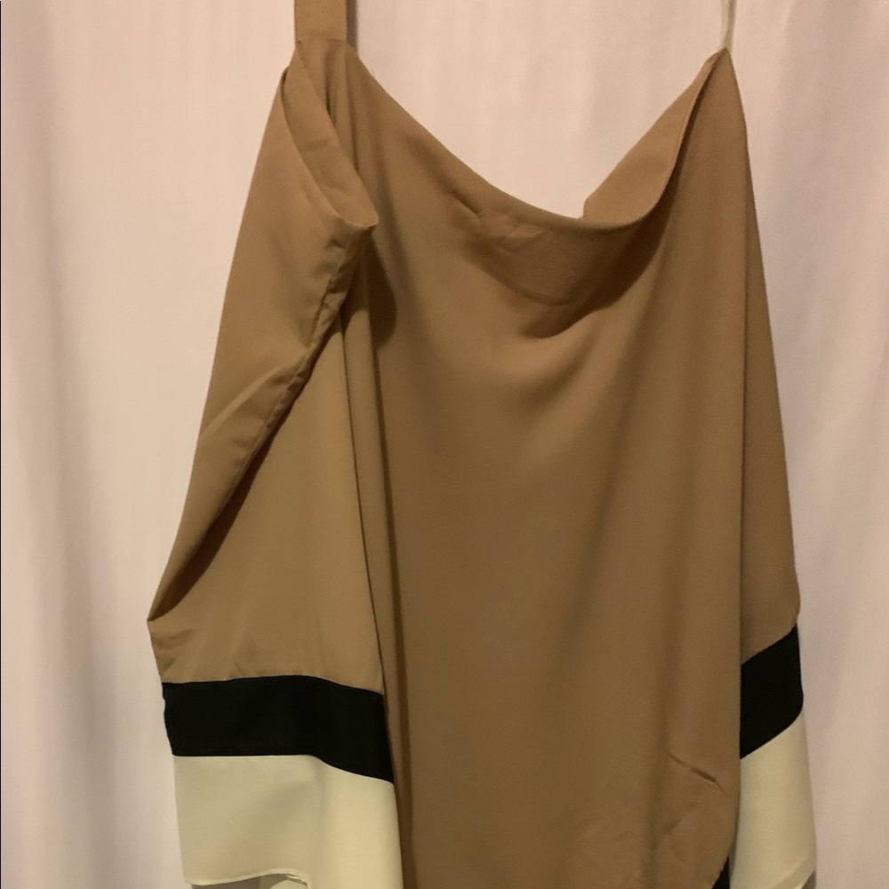 Ashley Stewart One Shoulder Tank handkerchief Sz26